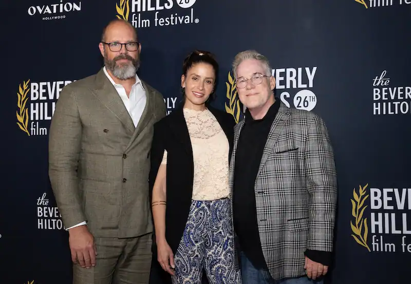 David Denman, Director & Producer Mercedes Mason, and Producer Thom Fennessey at the Beverly Hills Film Festival