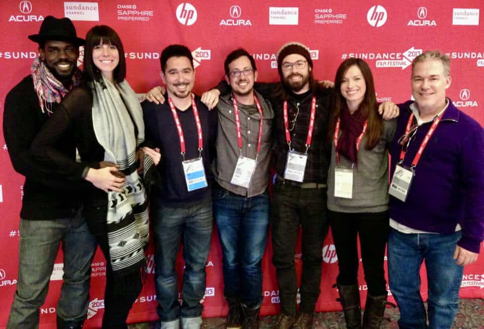 At the Sundance Film Festival premiere of our short film “Record/Play”.